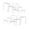 Dickly 6 Pieces Acrylic Display Riser Acrylic Stand Set Transparent