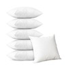 Elegant Comfort Set of 6 Poly-Cotton Shell Siliconized Fiber Filling