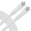 UltraPro RG6 Coaxial Cable 3ft. White, F-Type Connectors, Double Shielded