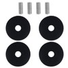 Ieron 4 Pack Amplifier Shock Absorber Feet, Speaker Insulation Stand