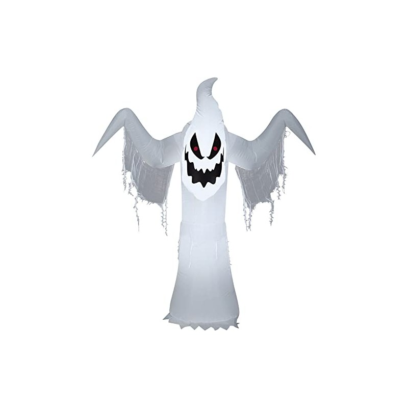 Gemmy Airblown Inflatable Creepy Ghost, 5 ft Tall, White