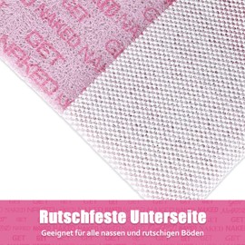 Safety Shower Mat, Non-Slip, 60 x 60 cm, Soft Comfort Bath Mat with Drainage Holes, PVC Loofah Massage Shower Mats for Wet Areas, Quick Drying