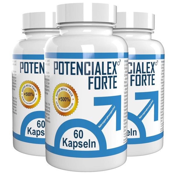 Potencialex Forte 180 Capsules (3 x 60 Capsules) - Pack of 3