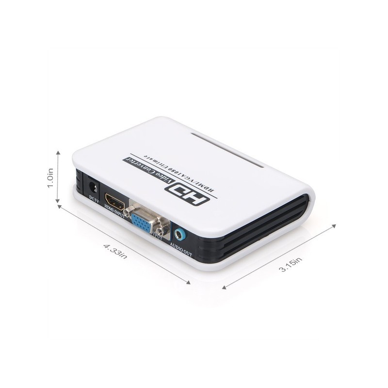 Megulla MG-H2V100 HDMI to VGA converter with 3.5mm Stereo Audio