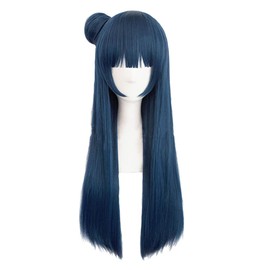 Yoshiko Tsushima Heat Resistant Cosplay Wig, Yoshiko Tsushima, 3 Bonus Pieces, Dedicated Net, Hairpin and Memo Pad Included