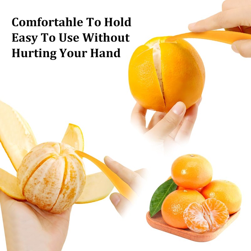 2 Pcs Orange Peeler, Citrus Opening Tool, Simple Long Handled