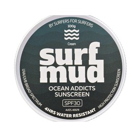 Surfmud Ocean Addicts SPF 30 Sunscreen, 100g Tin
