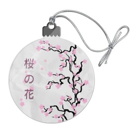 GRAPHICS & MORE Cherry Blossom Tree Pink Japanese Acrylic Christmas Tree Holiday Ornament