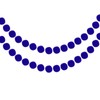 MECCANIXITY 2Pcs Felt Ball Garland Blue Pom Pom Garland Handing