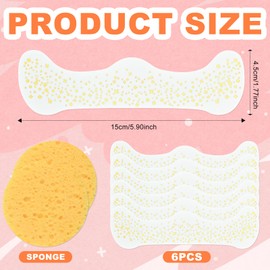 6 Sheets Glitter Freckles Face Tattoo Sparkle Makeup Patches Fake Freckles Decoration Tattoo Stickers Cute MetallicTemporary Transfer Decals Tattoo for Dancer Music Masquerade Rave Party (Gold)