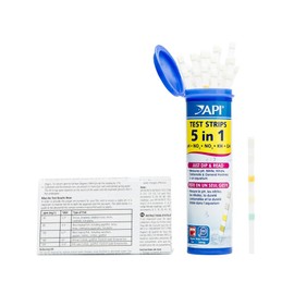 API API 5-in-1 Test Strips Freshwater and Saltwater Aquarium Test Strips 25-Count Box