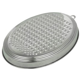 Garden Of Arts Stainless Steel Oval Shape Handy Grater to Make Salads (Cheese, Carrot, Cucumber) - 24cm, Silver