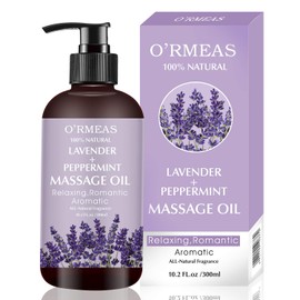 DR.DAVEY Aceite De Masaje Con Lavanda Y Menta Aceite De Masaje Para La Piel Hidratante Aceite Corporal Aceite De Masaje De Lavanda Para Hombres Y Mujeres 10.2 Fl.Oz