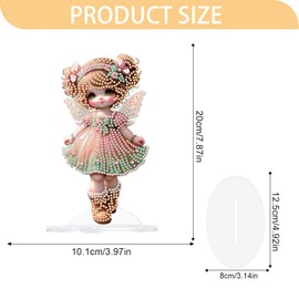 JISHSHAY Diamond Art Desktop Ornaments Diamond Painting Tabletop Ornaments Diamond Art Table Decoration Diamond Painting Desk Ornament Diamond Art Desktop Diamond Painting Desk Top Ornaments Spirit