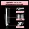Wellquinn Short Square Nail Tips Thicken Soft Gel Nails Pre-etched