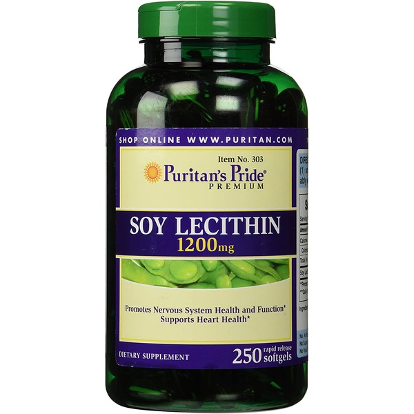 Puritan's Pride Soy Lecithin 1200 Mg, 250Count