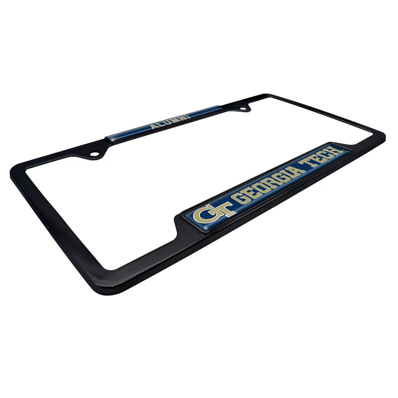 Georgia Tech Yellow Jackets Alumni black metal license plate frame