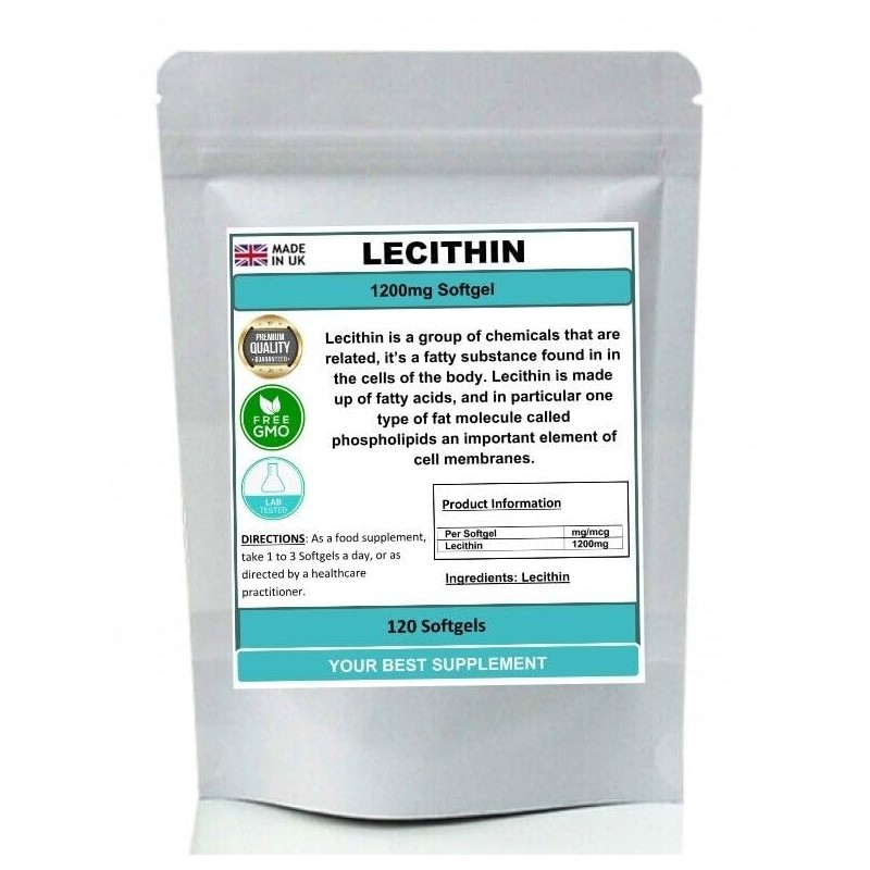 Lecithin Softgel Capsules 1200mg () 120