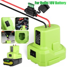 Unbranded New Battery Adapter Accessories For Ryobi 18V 14 Gauge With Fuse & Terminal
