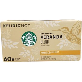 Starbucks Veranda Blend Blonde Roast K-Cup Pods, Mellow & Soft, 25.3 Ounce