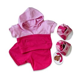 Build Your Bears Wardrobe Teddy Bear Clothes fits Build a Bear Teddies Fitness Gym Outfit (pink)