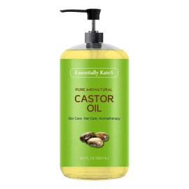 Essentially Kates - Aceite De Ricino Essentially Kates 500 Ml - 100% Puro Y Natu - 500 Ml - Top Quality