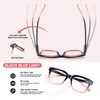 CHOFILORD Progressive Multifocus Reading Glasses for Women Men Blue Light