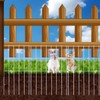 White Animal Barrier Fence 16.5 in (H) X 10.4 ft
