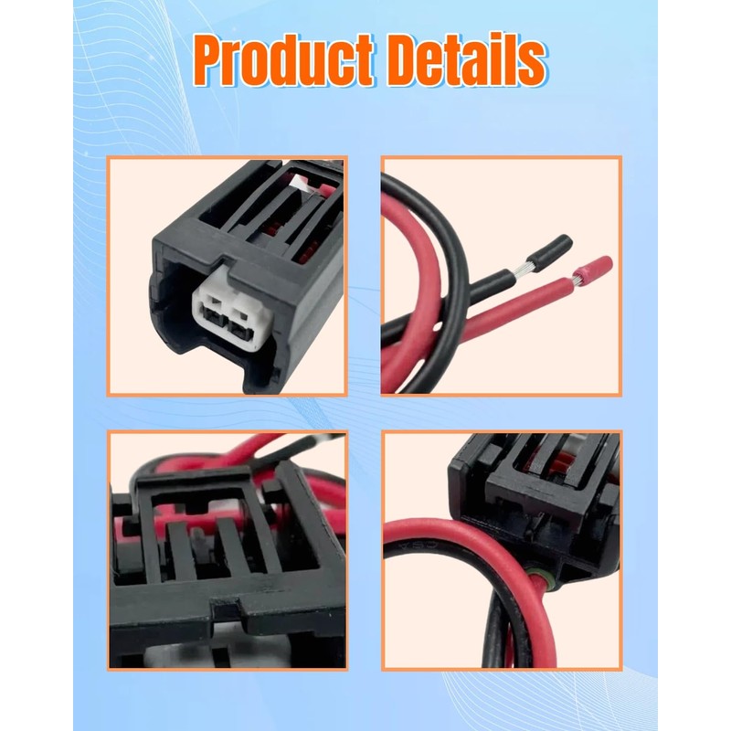 OWNDR 2 Pin ABS Wheel Speed Sensor Connector Pigtail Plug