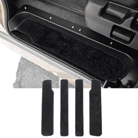 Fucaten Compatible Nissan Serena C28 Series (November 2022 and up) Step Mat, Entrance Mat, Dress-Up Car, 4 Pcs Set (Black)