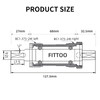 FITTOO Bike Bicycle Bottom Bracket, BB Axle, Square Tapered Crank
