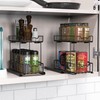 Simple Houseware 2-Tier Spice Rack Slide Out Wire Basket Drawer