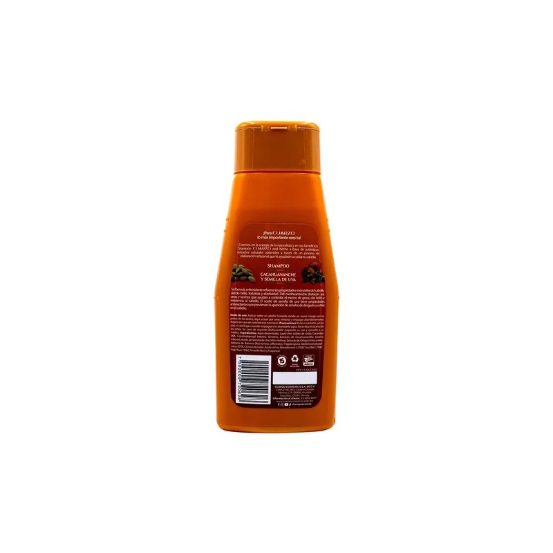 Shampoo Cacahuananche Y Semilla De Uva Cuarzo 550 Ml Env