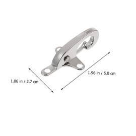 Didiseaon 2 Pairs Interlock Buckles Coat Buckles Lobster Clasp Metal Clip Buckle for Coats Backpacks Belts