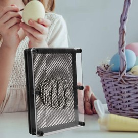 LOCADENCE 3D Pin Art Toy, Stainless Steel 3D Pin Art Board Sensory Toys, 3D Hand Model Toys, Desk Toy Sculpture for Home Office Desk Ornament Decoration, Friends Colleagues Family Birthday Present