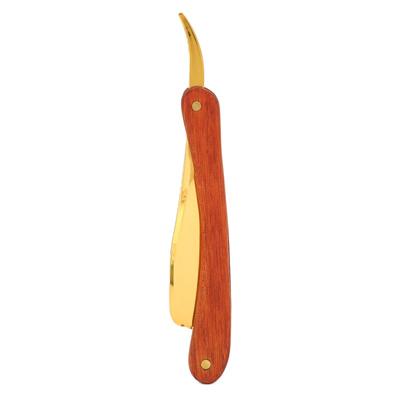 Old Style Straight Razor Rosewood Handle Straight Edge Barber Razor