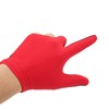 Left Hand Billiard Gloves Polyurethane Fiber Average Size Three Fingers