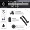 PATIKIL M6 x 45 mm Flat Head Socket Cap Screws,