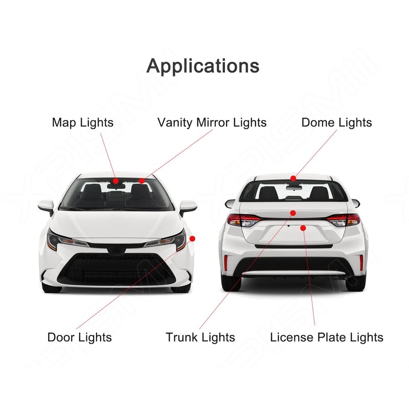 Xpismii 14 Piece 6000K White Accord Interior LED Light Kit