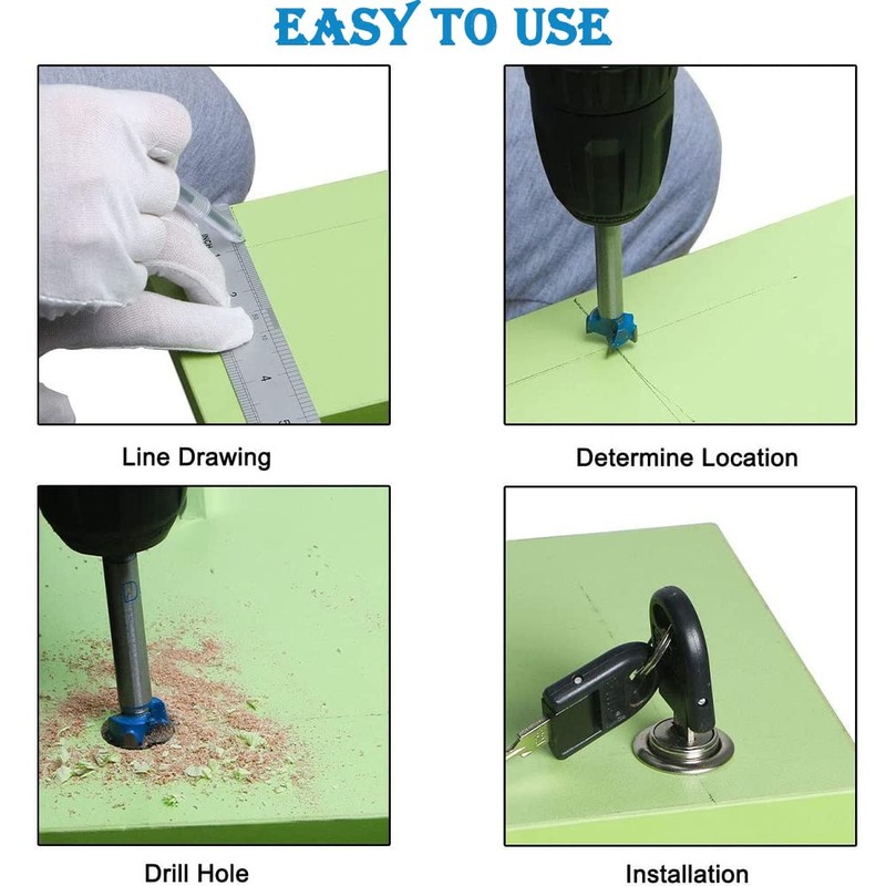 Utoolmart Forstner Drill Bits, 40mm Cemented Carbide Wood Cutter Tool,