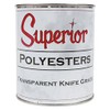 Superior Stone Polyester Transparent Knife-Grade Adhesive (1 Quart) for Natural