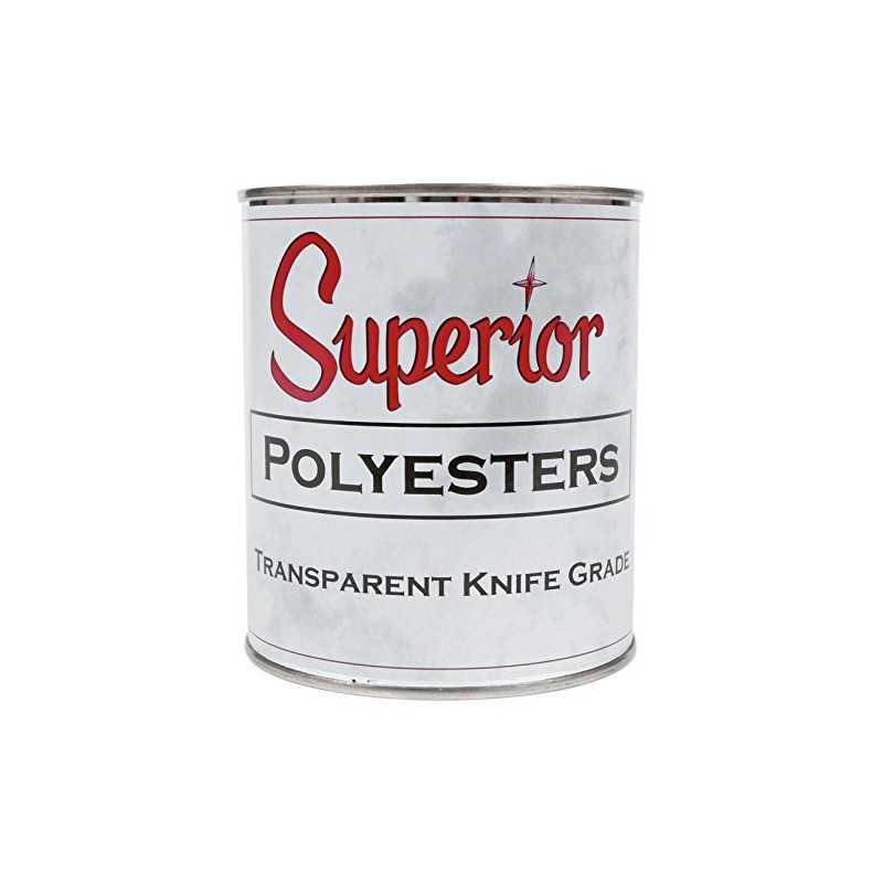 Superior Stone Polyester Transparent Knife-Grade Adhesive (1 Quart) for Natural
