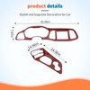 JeCar Red Carbon Fiber Interior Trim Kit Overlay for 2015-2023