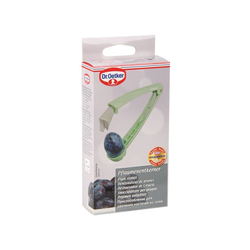 Dr. Oetker 3245 Plum Stoner, Plastic, green, 15 x 3