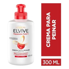 Crema para Peinar LOréal Paris Elvive Reparación Total 5 300ml                                                                                        