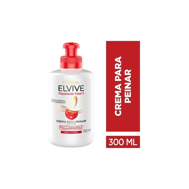 Crema para Peinar LOréal Paris Elvive Reparación Total 5 300ml