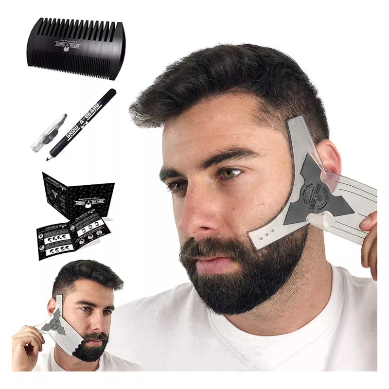 Grow Alpha Beard Moldeador De Barba Y Herramienta Para Dar