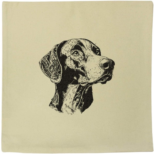 Azeeda 40cm x 40cm 'German Shorthaired Pointer' Canvas Cushion Cover