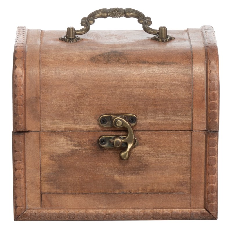 Brandsseller Set of 3 Chest Storage Boxes Decorative Wooden Crates