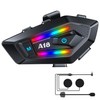 Motorcycle Intercom Bluetooth V5.4, IP56 Waterproof Helmet Speaker, CVC/DSP Noise